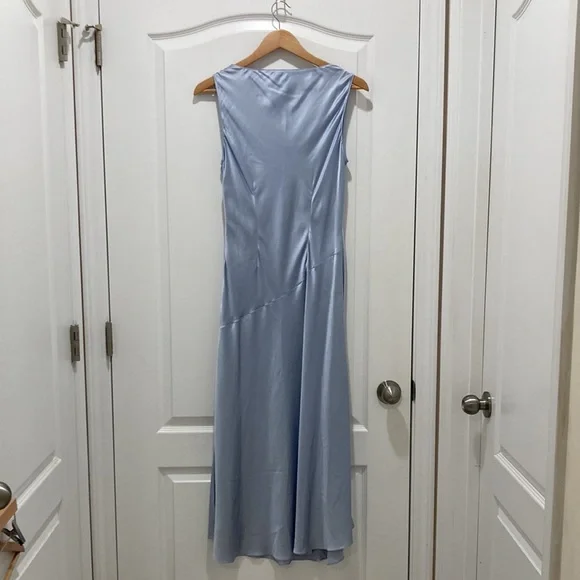 Ballinger Gold 100% Silk vintage Sleeveless Maxi Dress - Picture 4 of 6